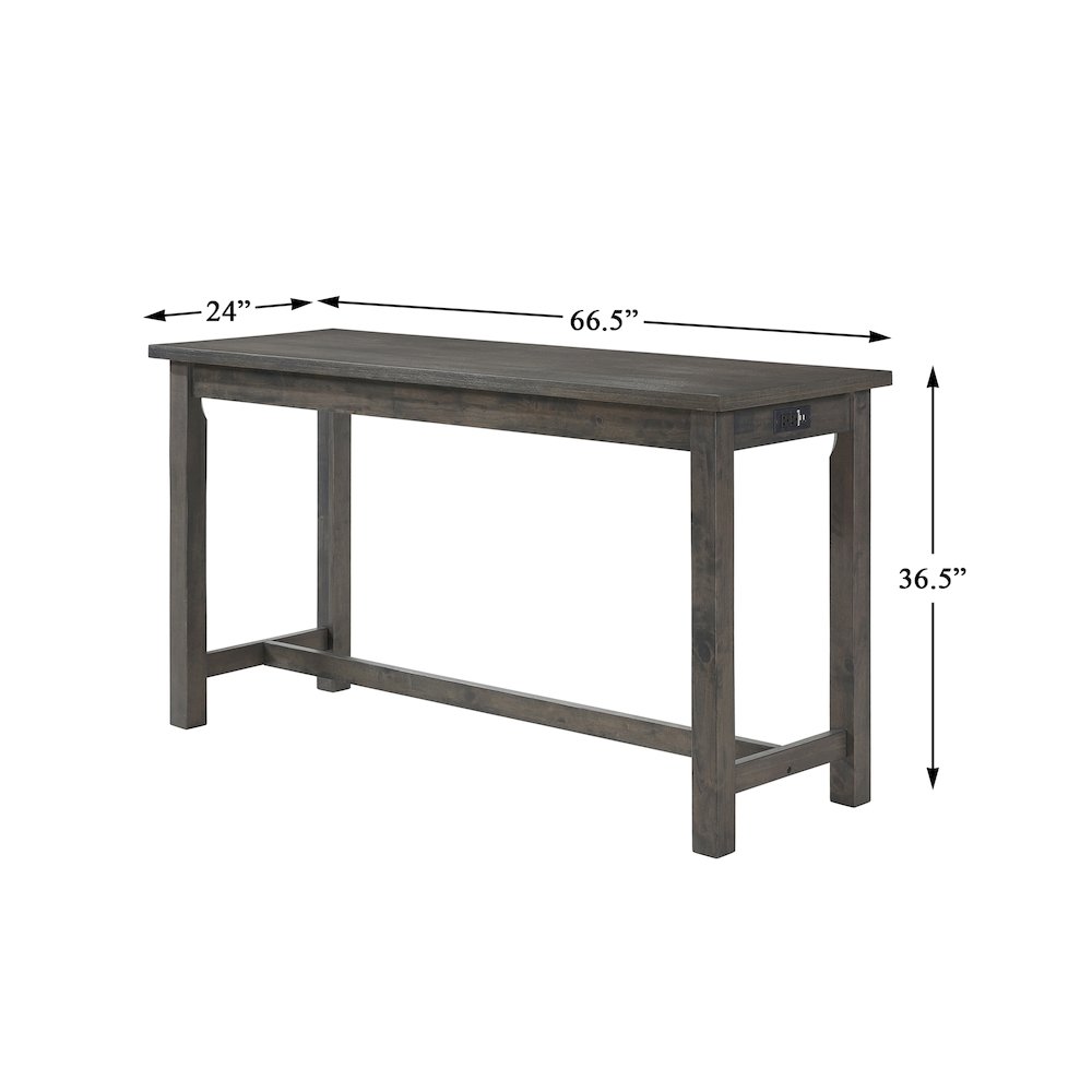 Connected Velvet Counter Height Set (Set of 4) in Gray Finish. Picture 3