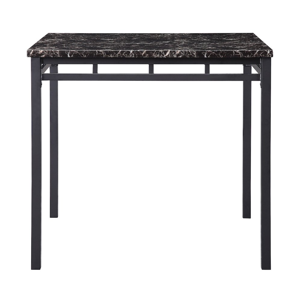 Olney Faux Marble Counter Height Dining Table Set (Set of 5) in Black. Picture 5