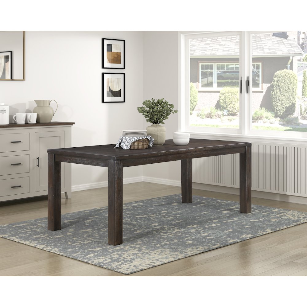 Paulson Acacia Dining Table in Dark Brown. Picture 3
