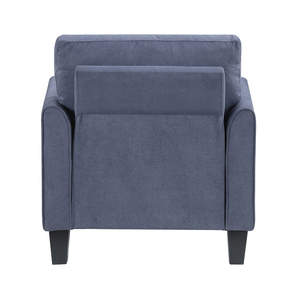 Aliana Textured 3pc Set: Sofa, Loveseat, Chair in Blue. Picture 9