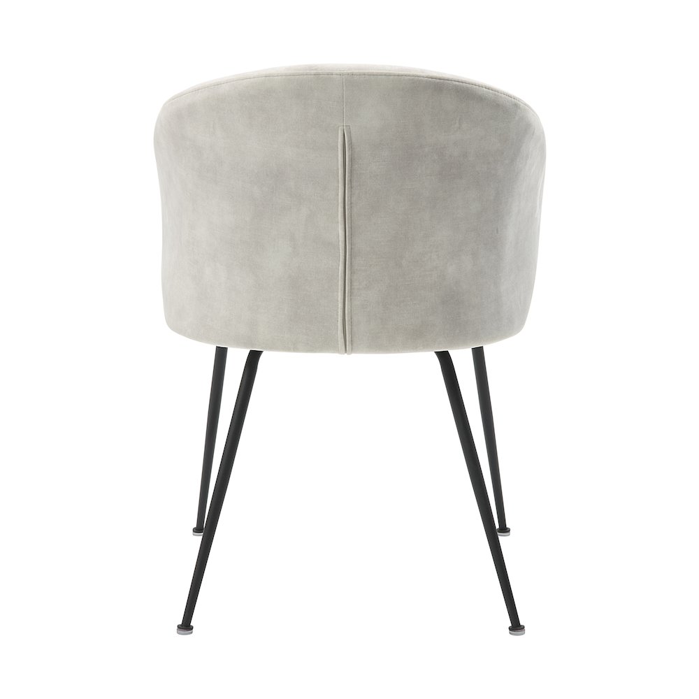 Cosimo Velvet Dining Room Side Chair, set of 2 in Beige. Picture 3