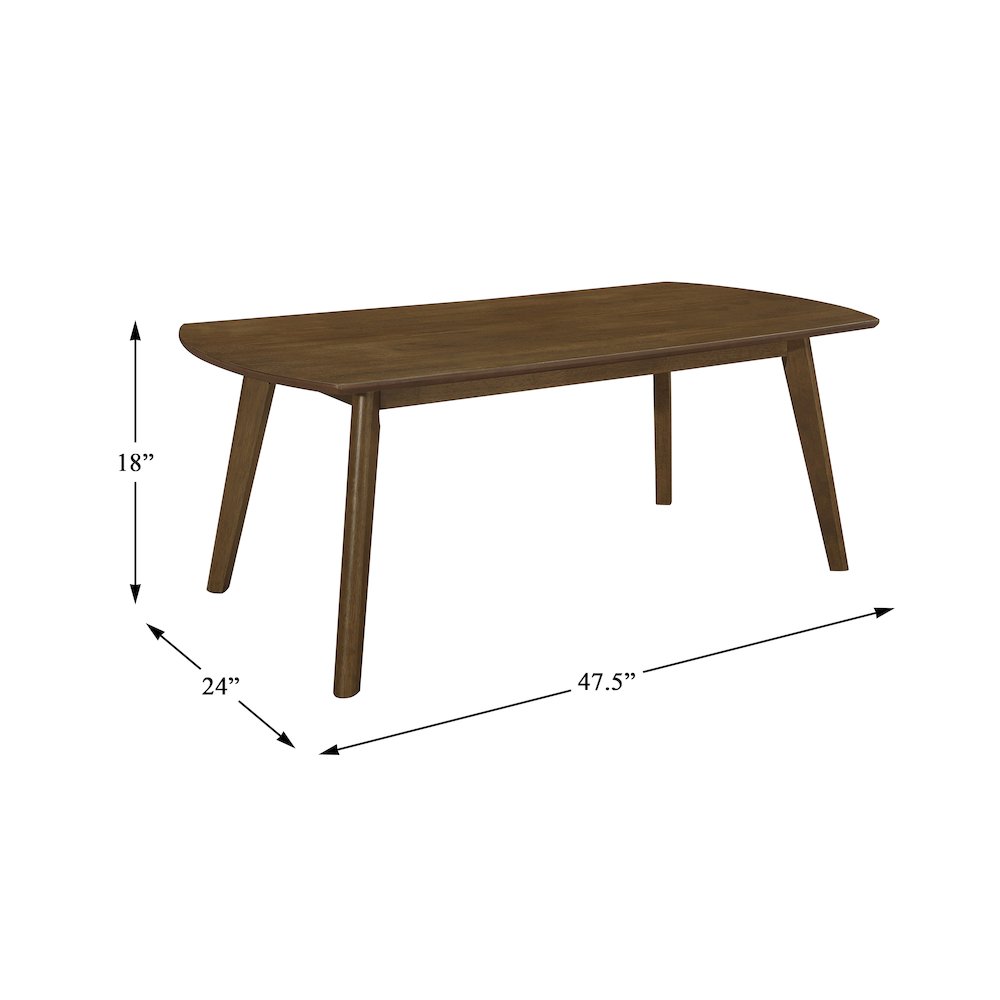 Damala Rubberwood 3-Piece Occasional Tables in Walnut. Picture 7