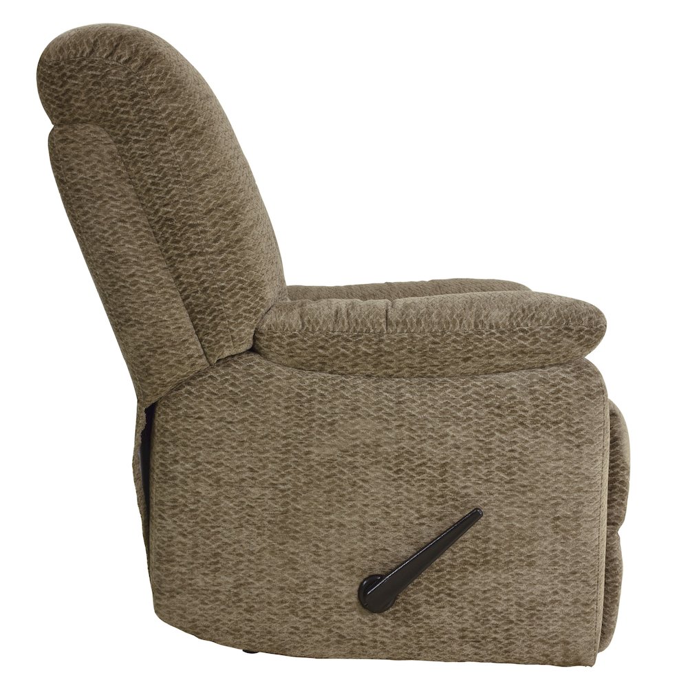 Kaylene Chenille Reclining Chair in Brown. Picture 5