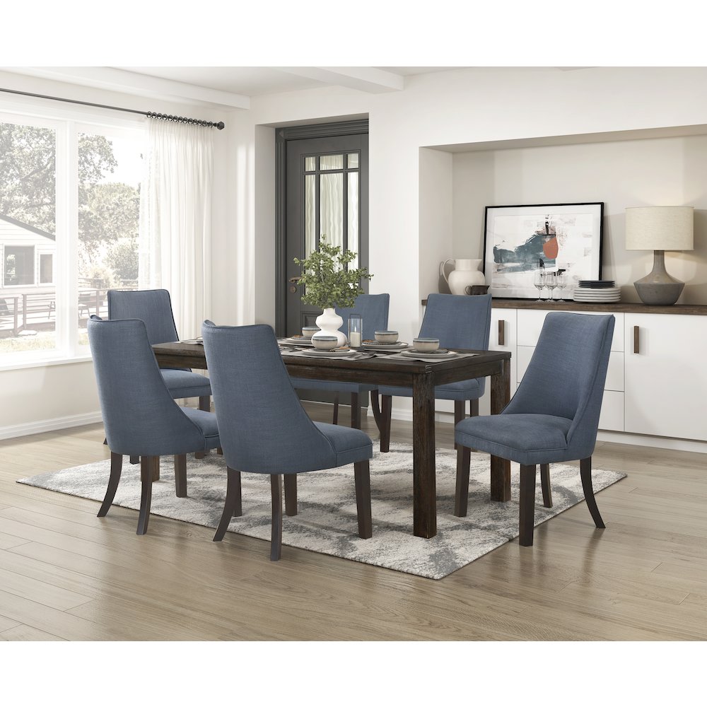 Paulson Acacia Dining Table in Dark Brown. Picture 5