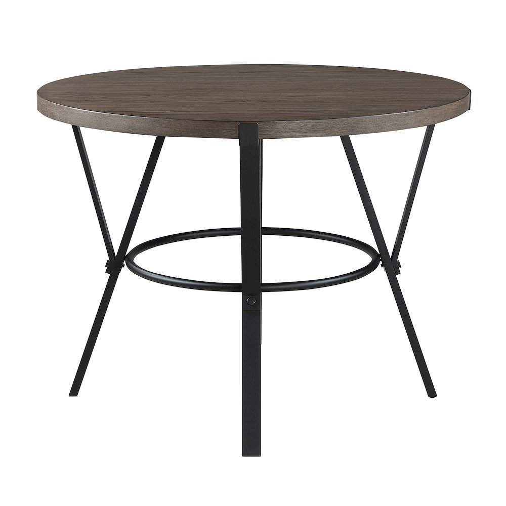 Crowley Oak Veneeer Counter Height Table in Black. Picture 3