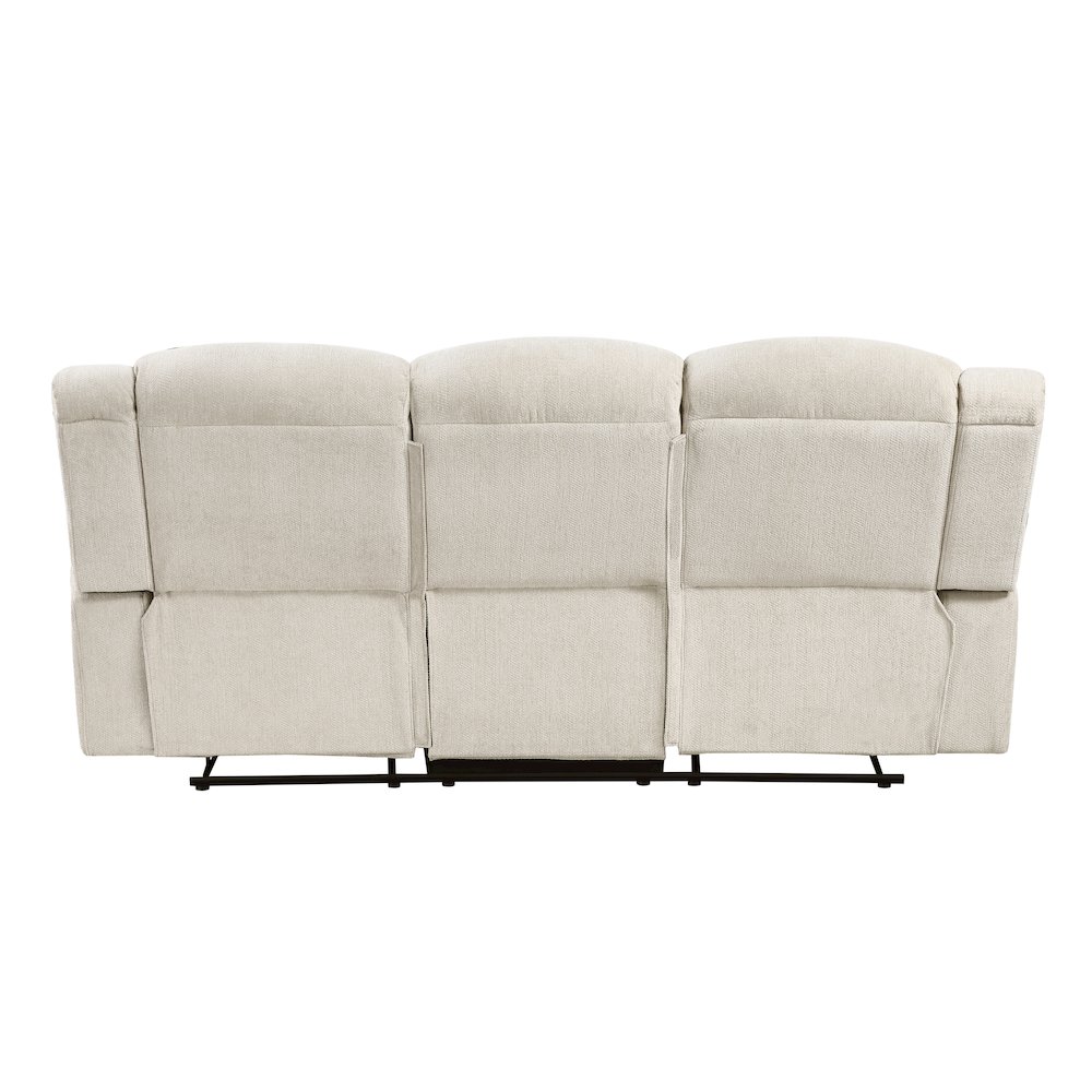 Nutmeg Chenille Double Reclining Sofa in Beige. Picture 3