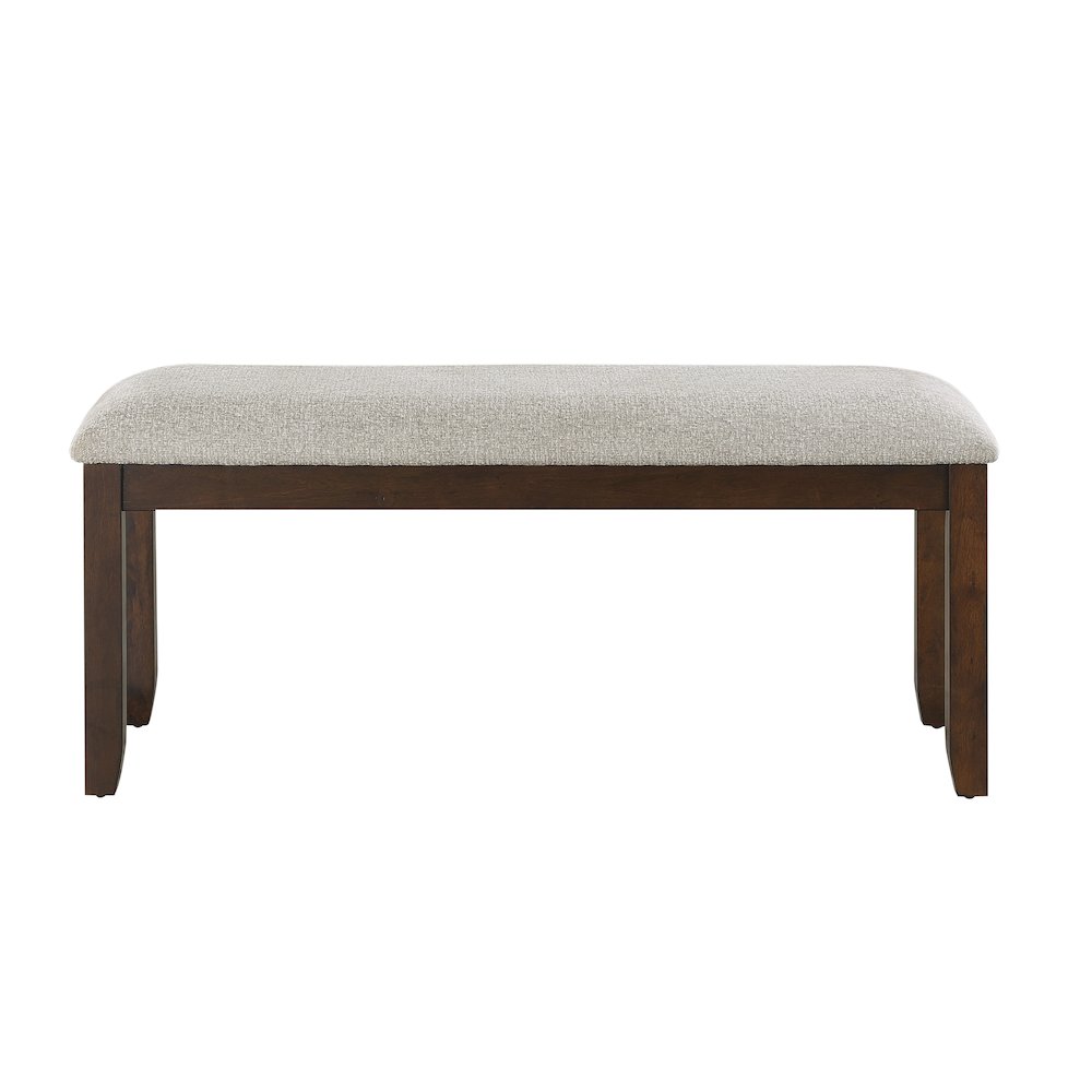 Binghampton Wood Dining Room Bench in Moonstone. Picture 3