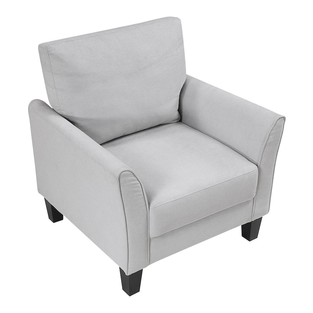 Aliana Textured Chair in Gray. Picture 2