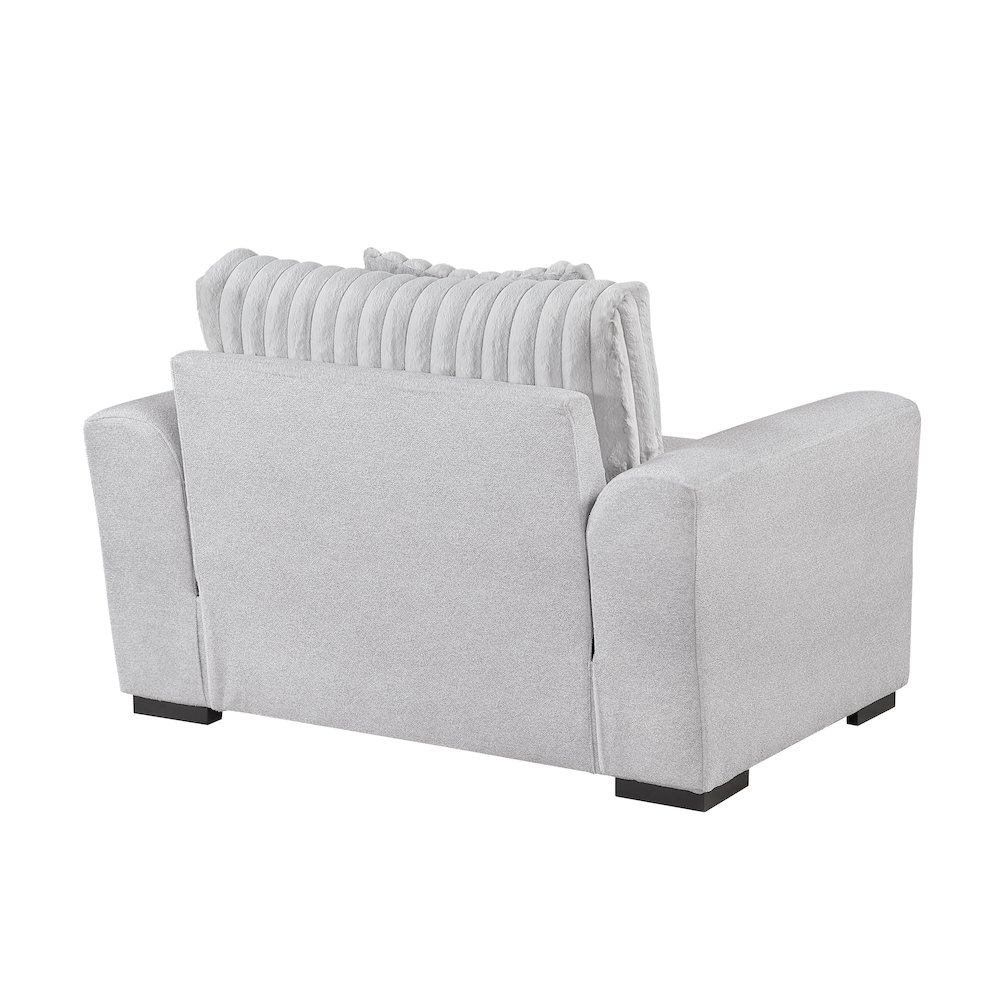 Athena Textured Chair in Gray. Picture 5