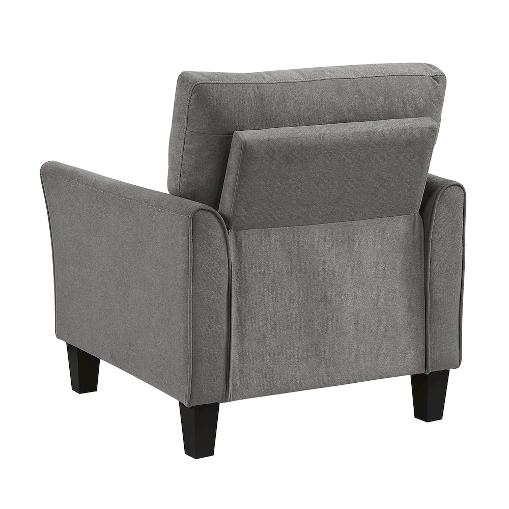 Aliana Textured Chair in Chocolate. Picture 5