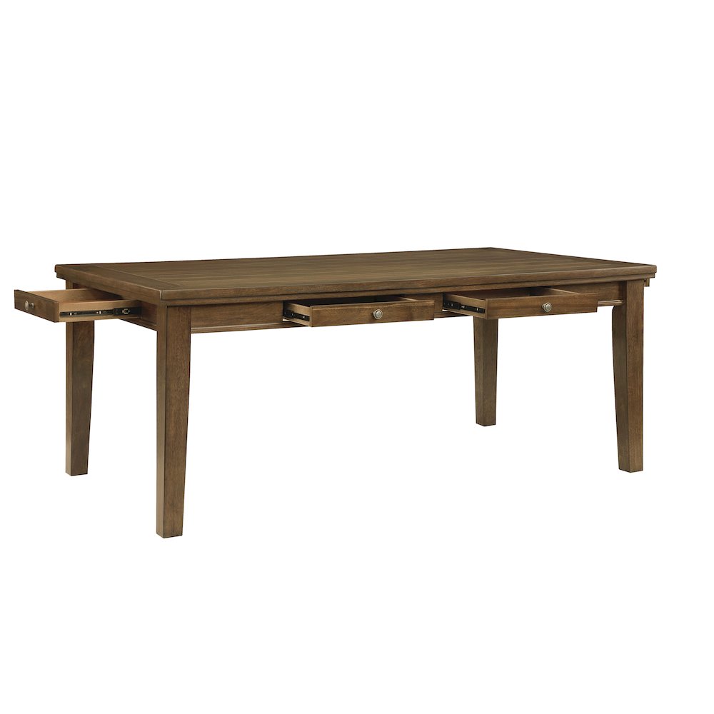 Tigard Acacia Veneer Dining Room Table in Cherry. Picture 5