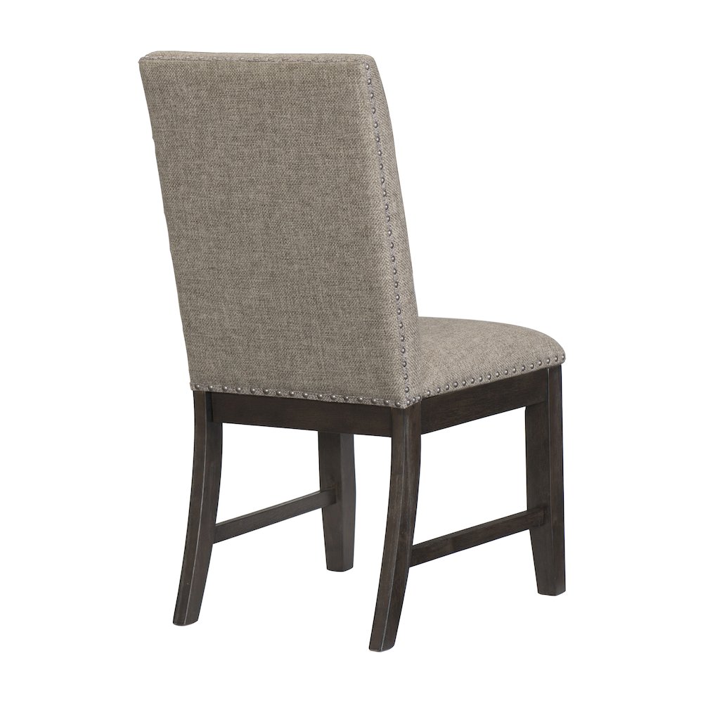 Southlake Textured Dining Room Side Chair, set of 2 in Brown. Picture 3