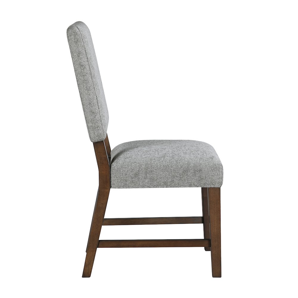 Franco Textured Dining Room Side Chair, set of 2 in Gray. Picture 5