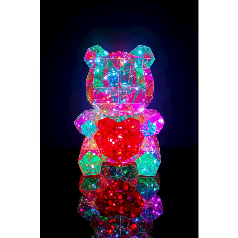 Charming PET Bear LED Lights: Delightful Glow Powered by USB. Picture 5