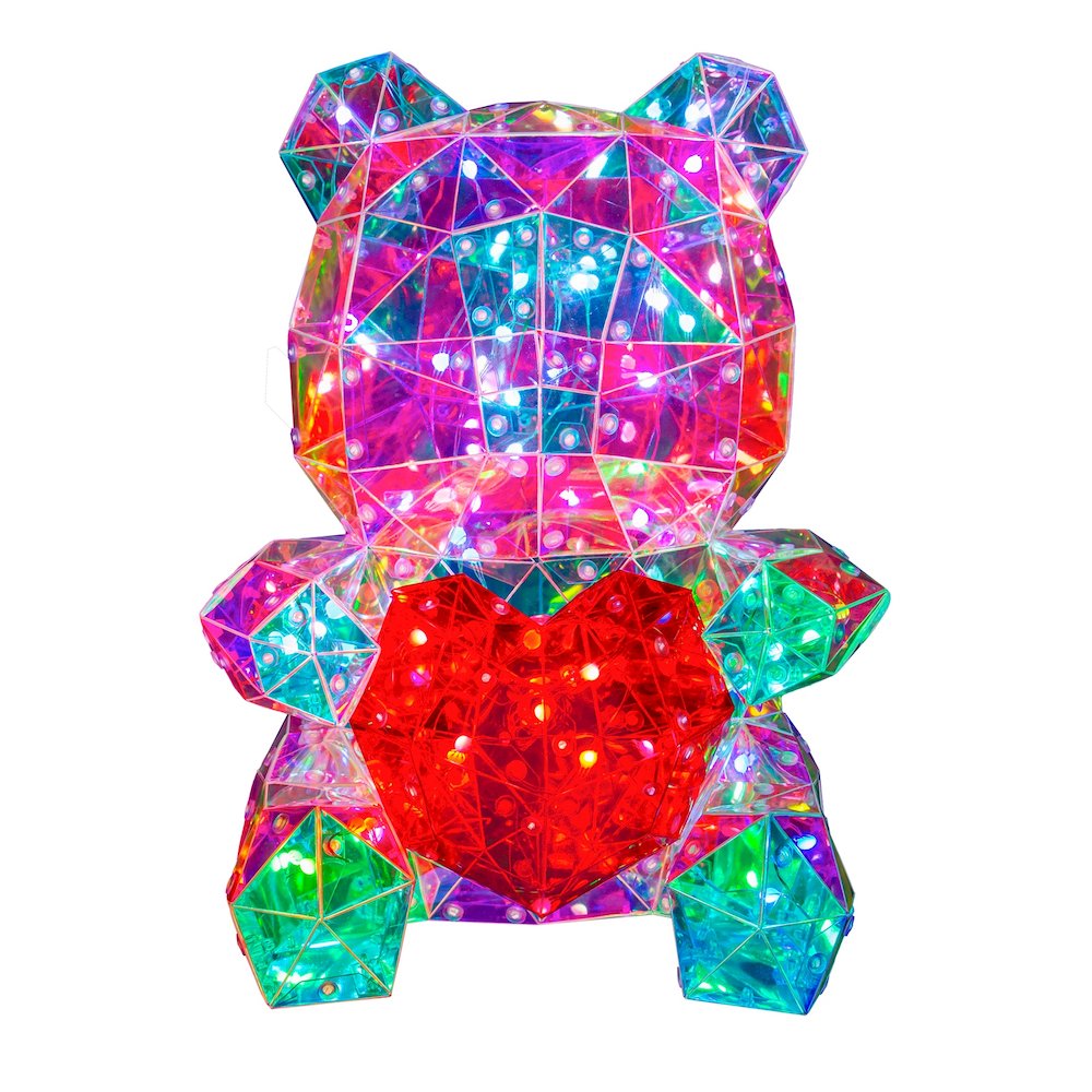 Charming PET Bear LED Lights: Delightful Glow Powered by USB. Picture 2