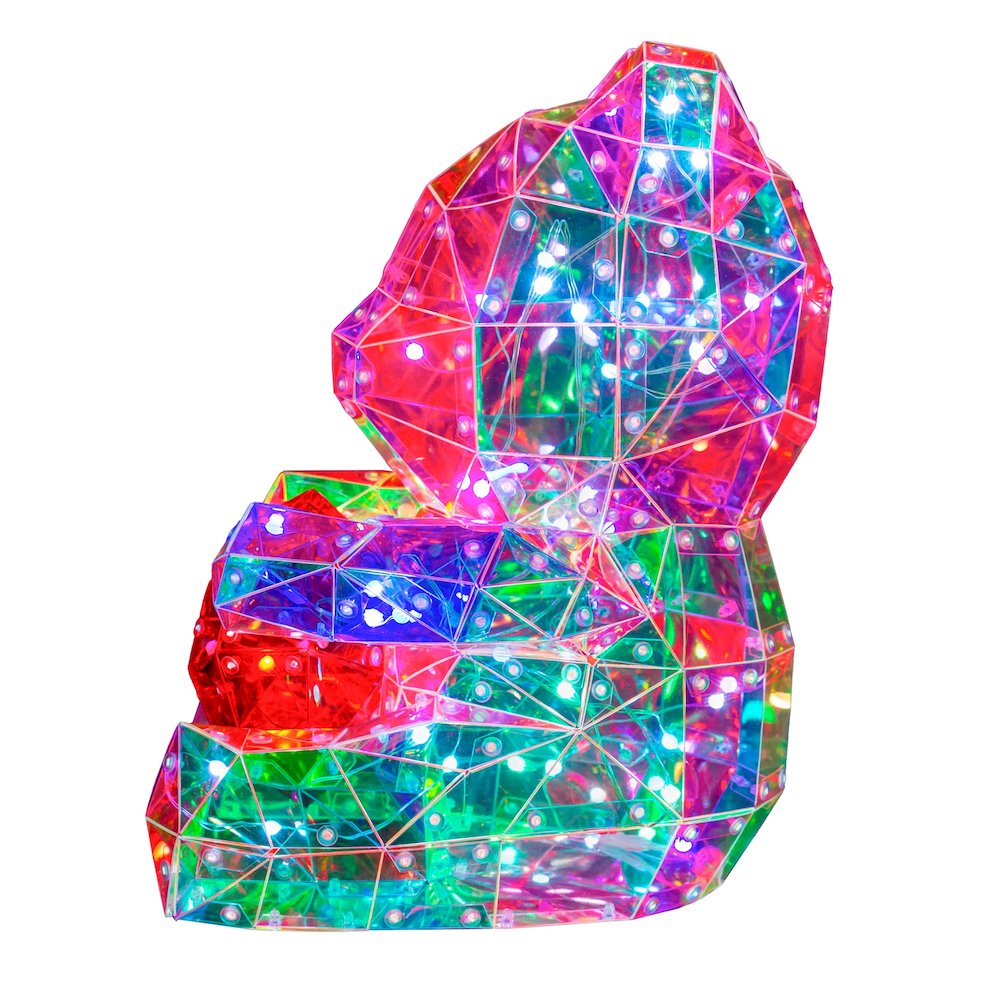 Charming PET Bear LED Lights: Delightful Glow Powered by USB. Picture 4