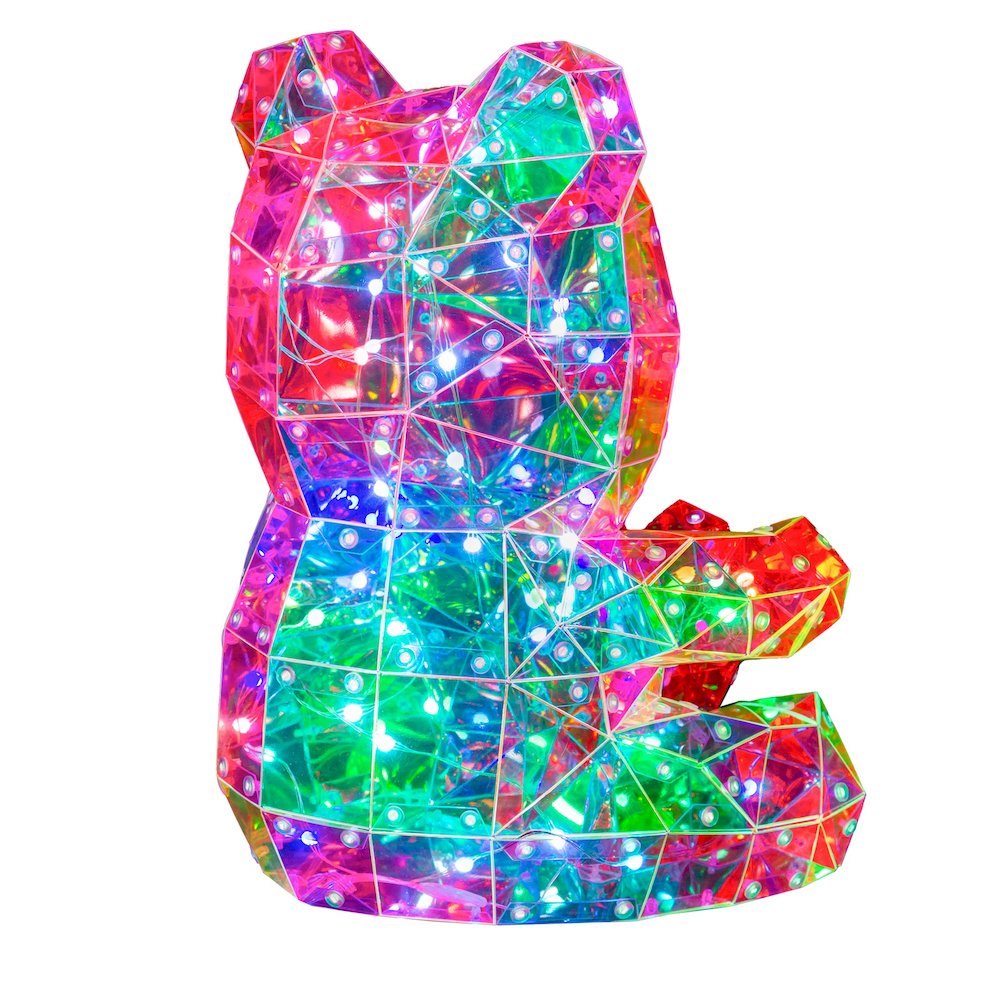 Charming PET Bear LED Lights: Delightful Glow Powered by USB. Picture 1