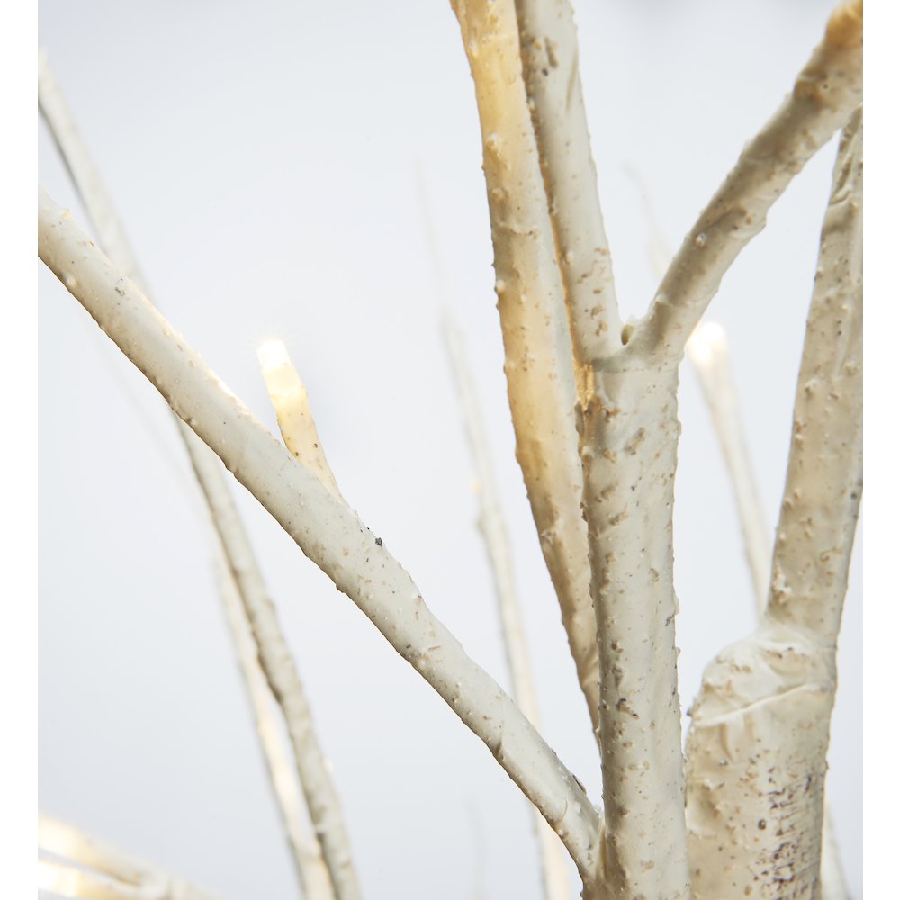 Birch Tree On Metal Base In/Outdoor 48 LED 47 Inch High with 8 Lighting Modes. Picture 4