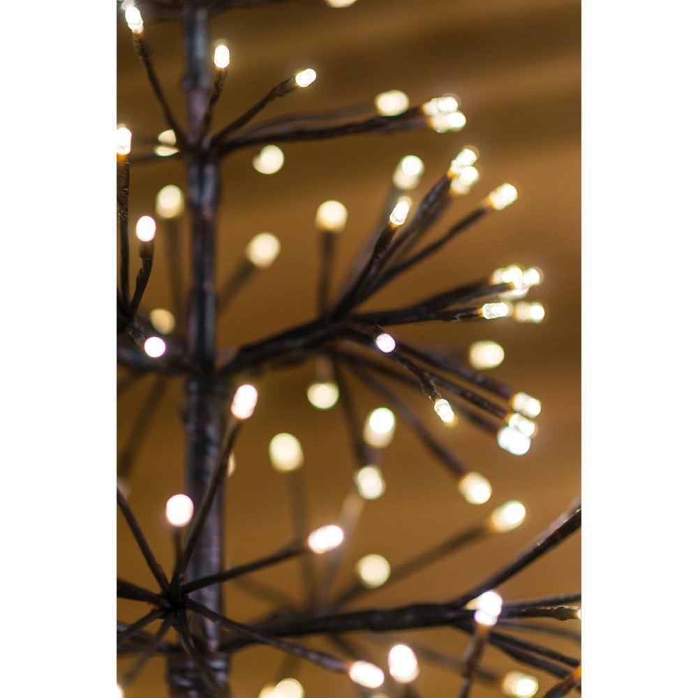 Brown Tree with 380 Warm White Sparkling LED. Picture 5