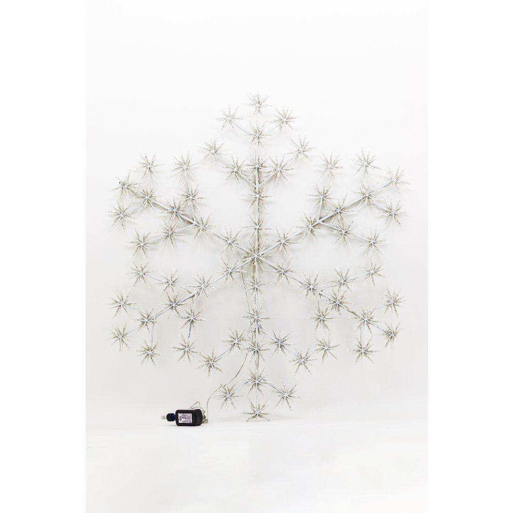 53In Cluster Snowflake Light with 804 Warm White Sparkling LED. Picture 1