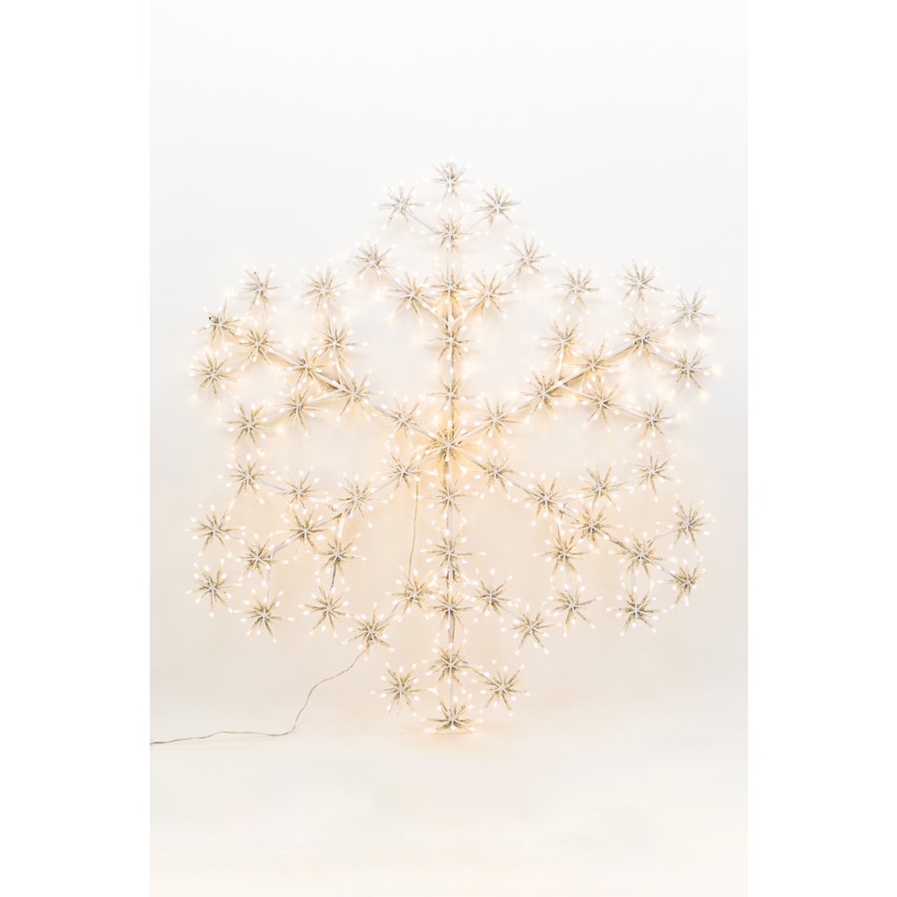53In Cluster Snowflake Light with 804 Warm White Sparkling LED. Picture 2