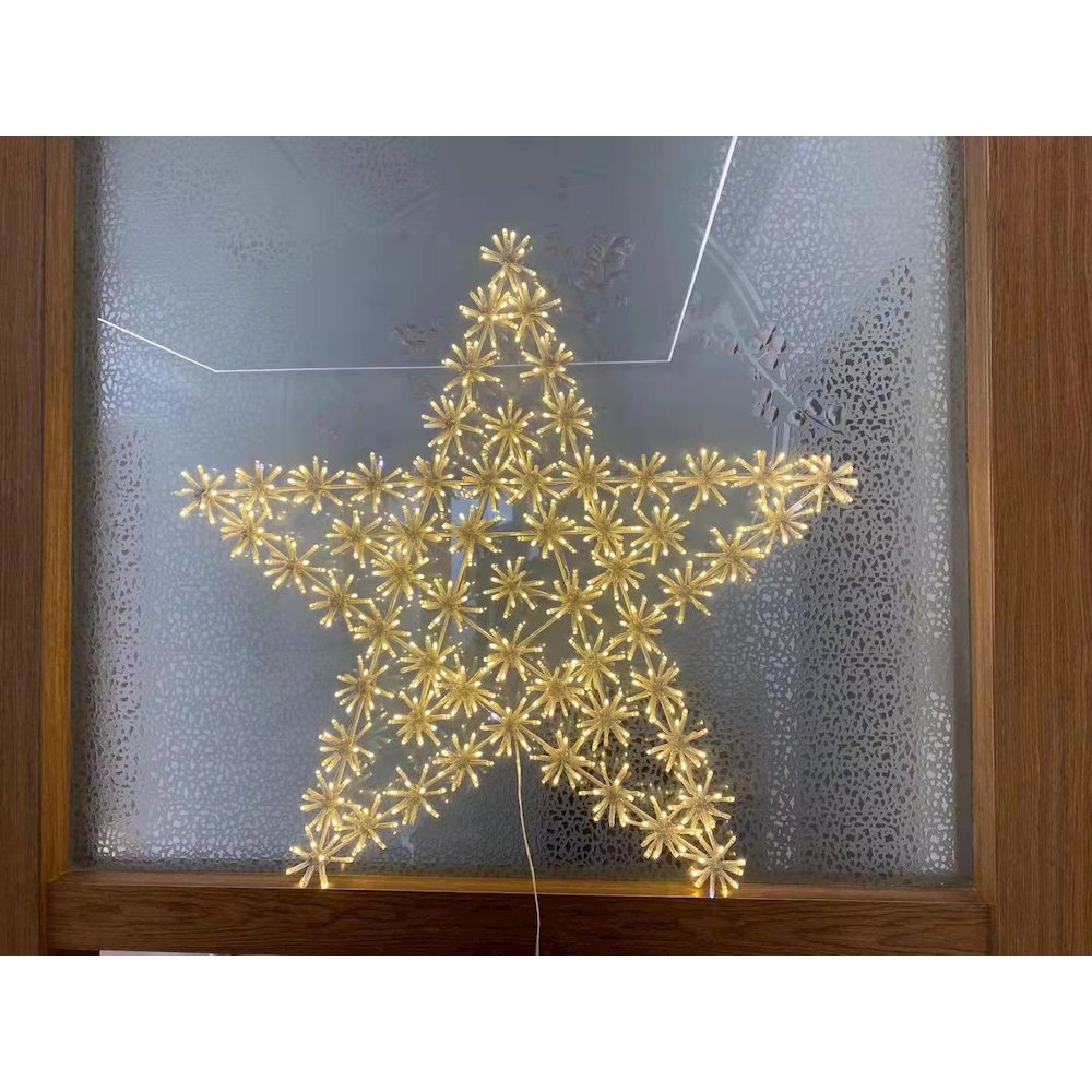 Mesmerizing 432 LED White Metal Snowflake Star Light. Picture 2