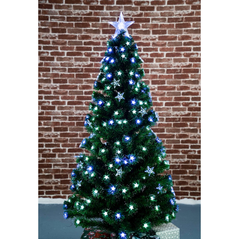 Christmas Tree Fiber Optic Multi-Colour Star LED. Picture 2