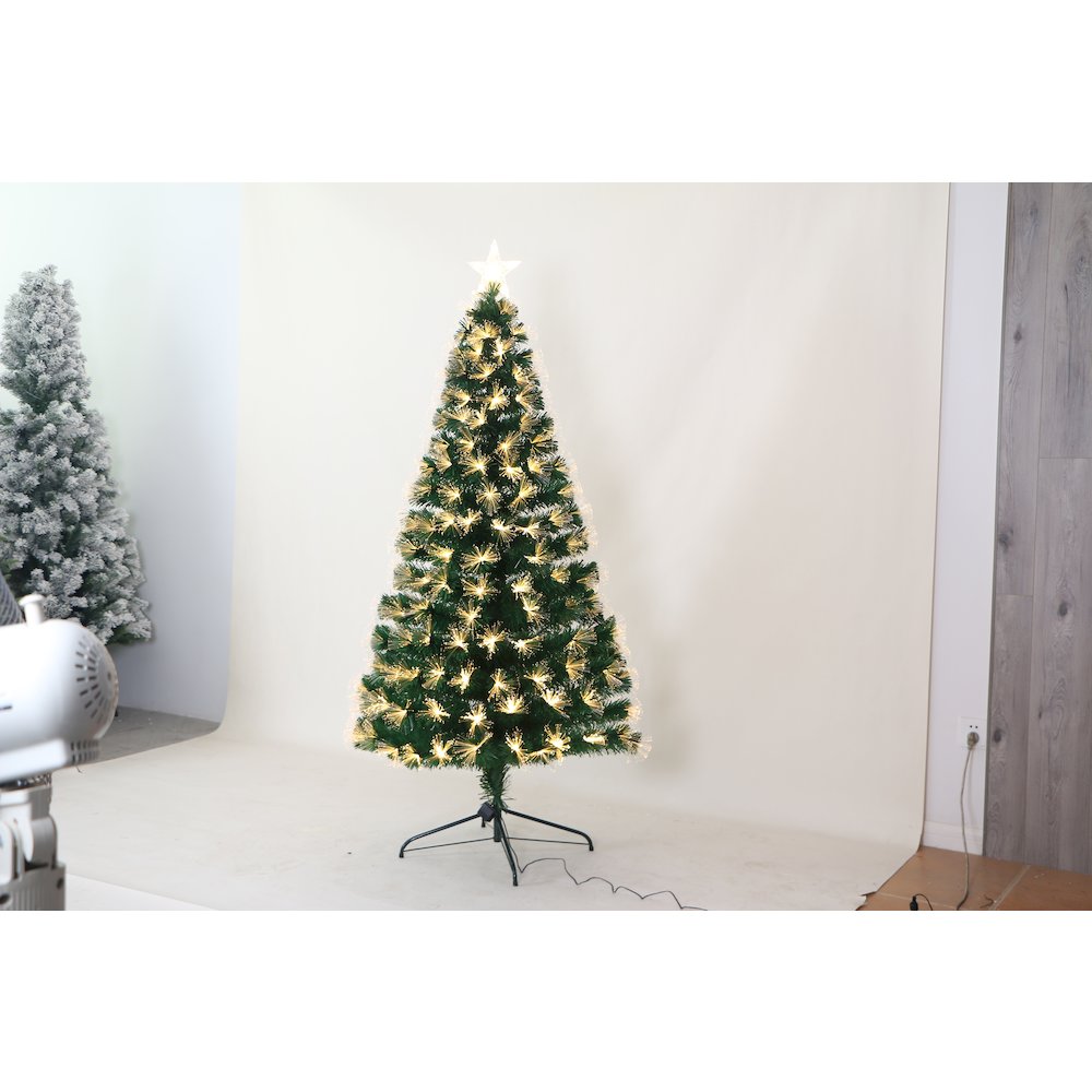 Christmas Tree with Warm Fiber Lights. Picture 2