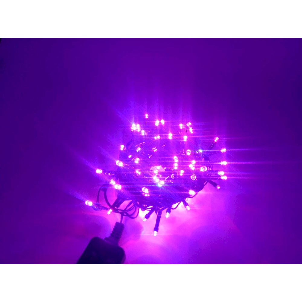 Multi-Function Timed String Lights - 100 RGB LEDs with Remote. Picture 7