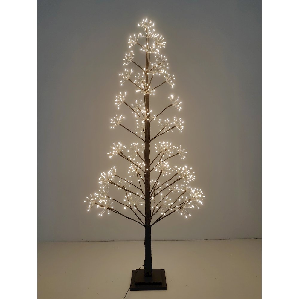 5ft Brown LED Cluster Tree with 720 Warm White LEDs Indoor Use Only. Picture 3