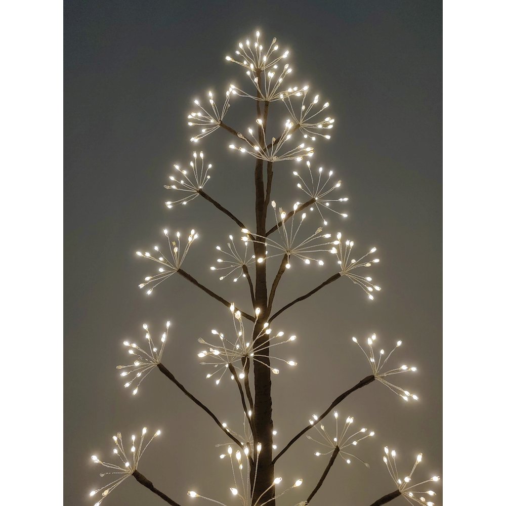 5ft Brown LED Cluster Tree with 720 Warm White LEDs Indoor Use Only. Picture 6