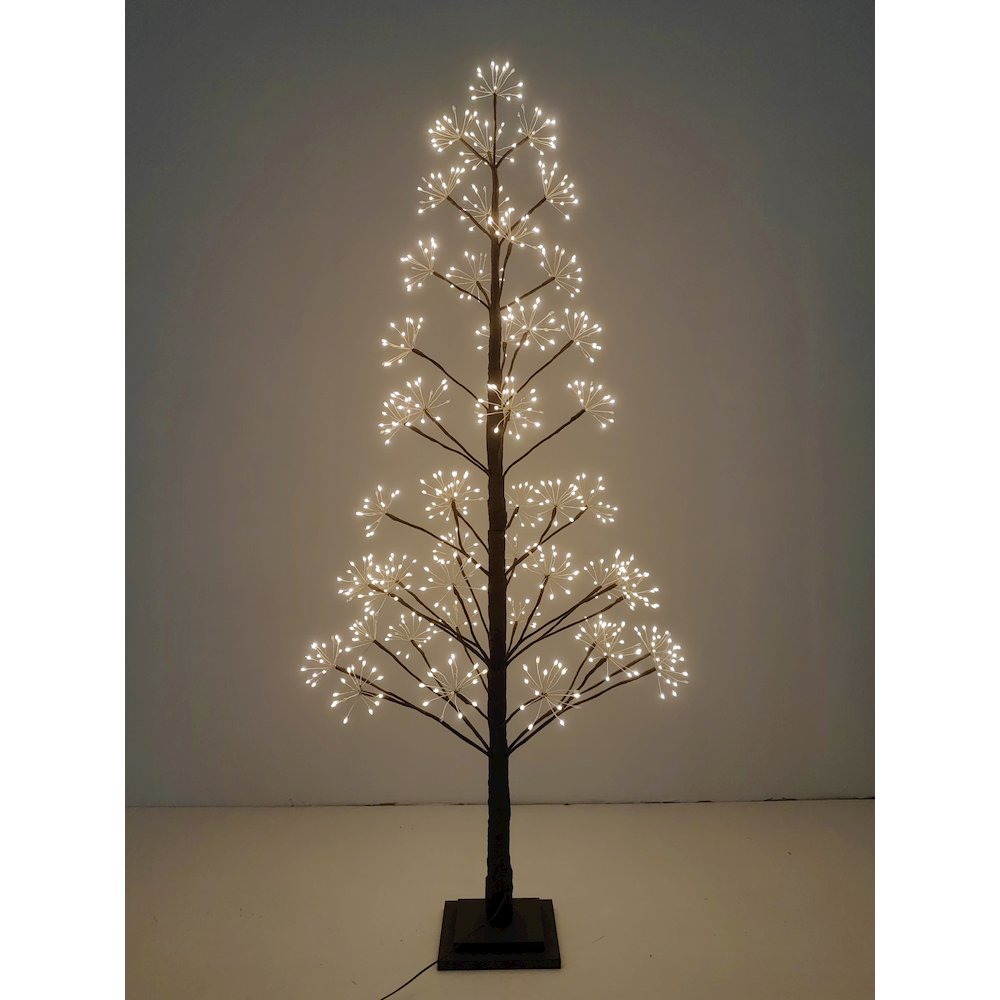 5ft Brown LED Cluster Tree with 720 Warm White LEDs Indoor Use Only. Picture 2