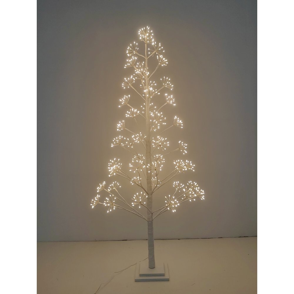 5ft White LED Cluster Tree with 720 Warm White LEDs Indoor Use Only. Picture 3