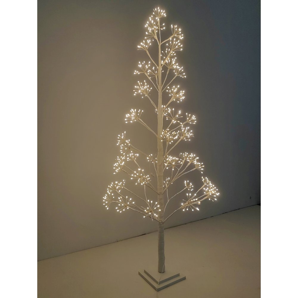 5ft White LED Cluster Tree with 720 Warm White LEDs Indoor Use Only. Picture 5