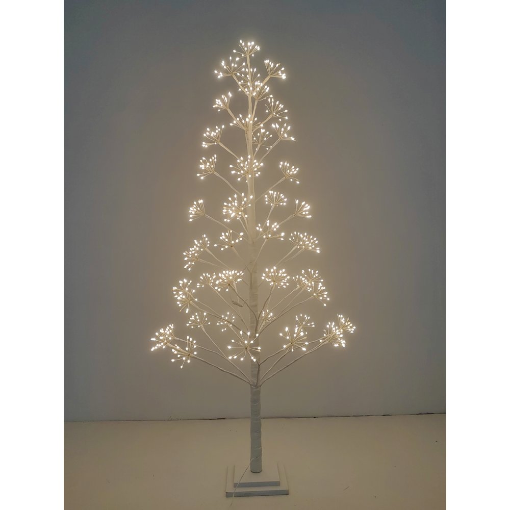 5ft White LED Cluster Tree with 720 Warm White LEDs Indoor Use Only. Picture 2