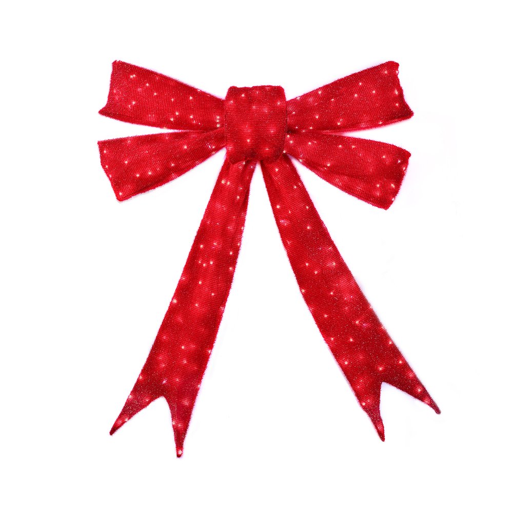 83 IN Lighted Red Bow Indoor/Outdoor Holiday Decor. Picture 4