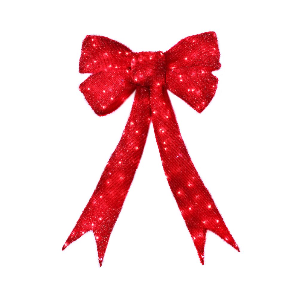 63 IN Lighted Red Bow Indoor/Outdoor Holiday Decor. Picture 4