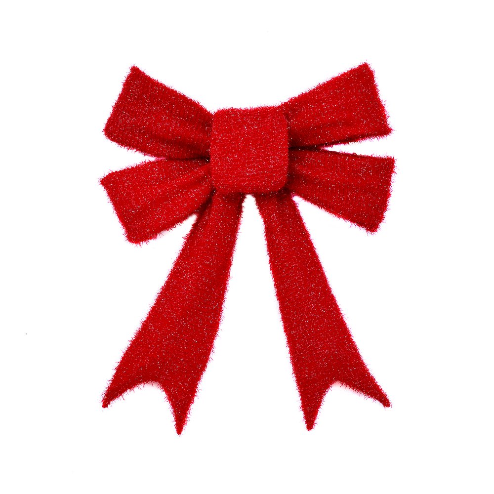 30 IN Lighted Red Bow Indoor/Outdoor Holiday Decor. Picture 1