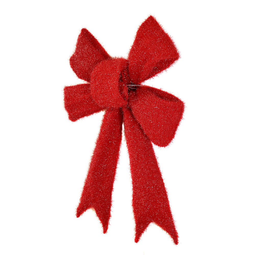 30 IN Lighted Red Bow Indoor/Outdoor Holiday Decor. Picture 5