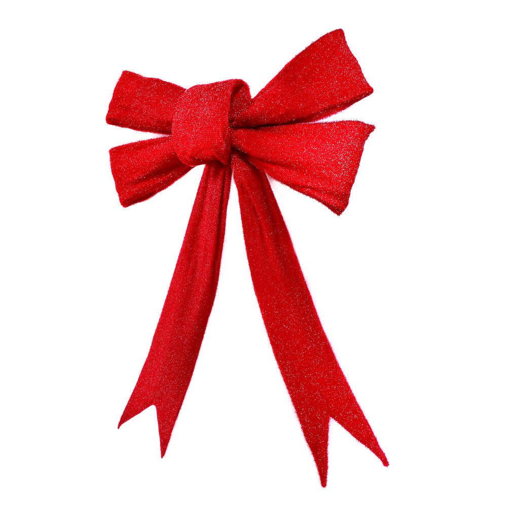 126 IN Lighted Red Bow Indoor/Outdoor Holiday Decor. Picture 5