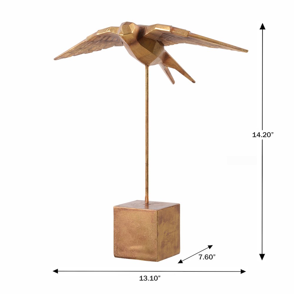 Resin Swallow Statue Home Tabletop Decor. Picture 3