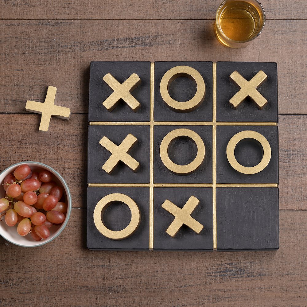 Concrete Tic Tac Toe 10 Removable Pcs Home Tabletop Decor. Picture 2