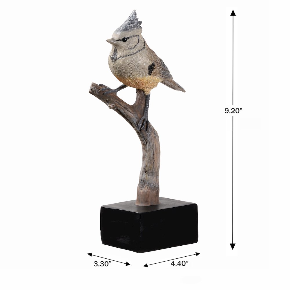 Bird On Branch Home Tabletop Decor Lifelike Resin Bird. Picture 3