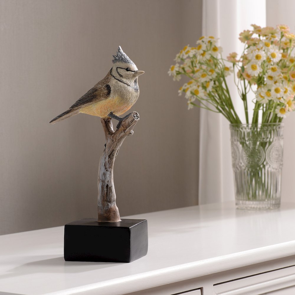 Bird On Branch Home Tabletop Decor Lifelike Resin Bird. Picture 2