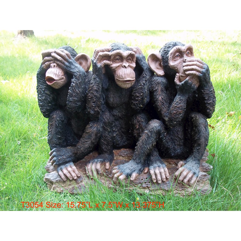 See/Hear/Speak No Evil Monkey Family - Hi-Line Exclusive. Picture 2