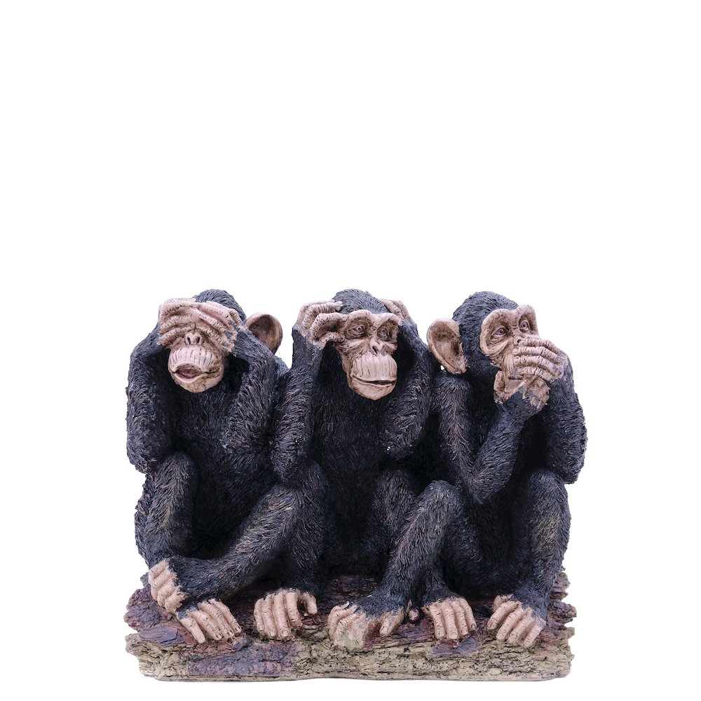 See/Hear/Speak No Evil Monkey Family - Hi-Line Exclusive. Picture 1