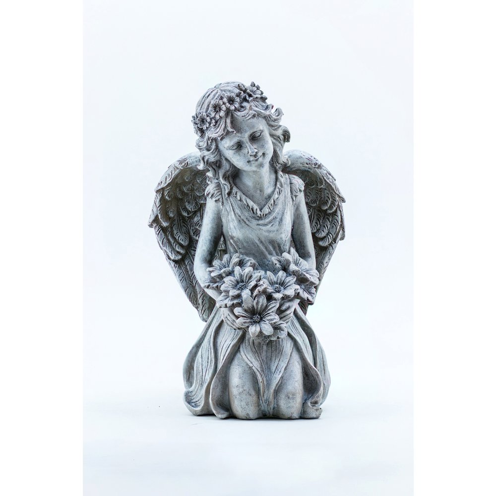 Kneeling Angel Holding Flowers. Picture 2