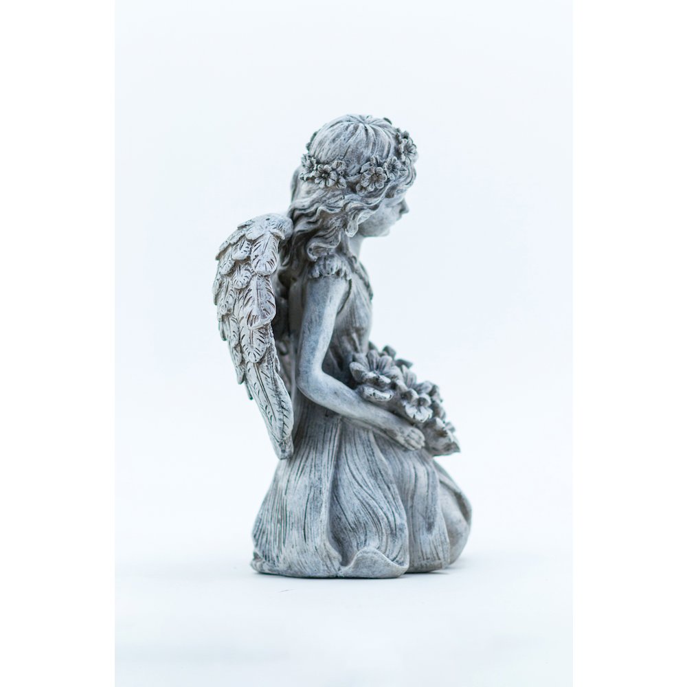 Kneeling Angel Holding Flowers. Picture 1