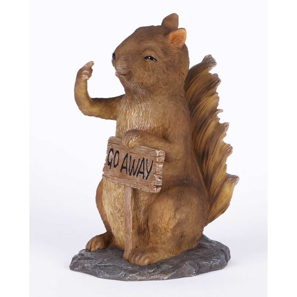 Squirrel Holding Go Away Sign (Hi-Line Exclusive). Picture 10