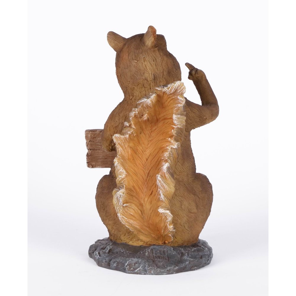 Squirrel Holding Go Away Sign (Hi-Line Exclusive). Picture 7